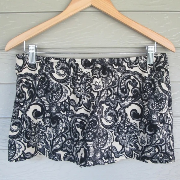 Shape FX‎ Swim Skirt Women Plus Size 16 Full Coverage Bottoms Black White C 3464 - Picture 1 of 16